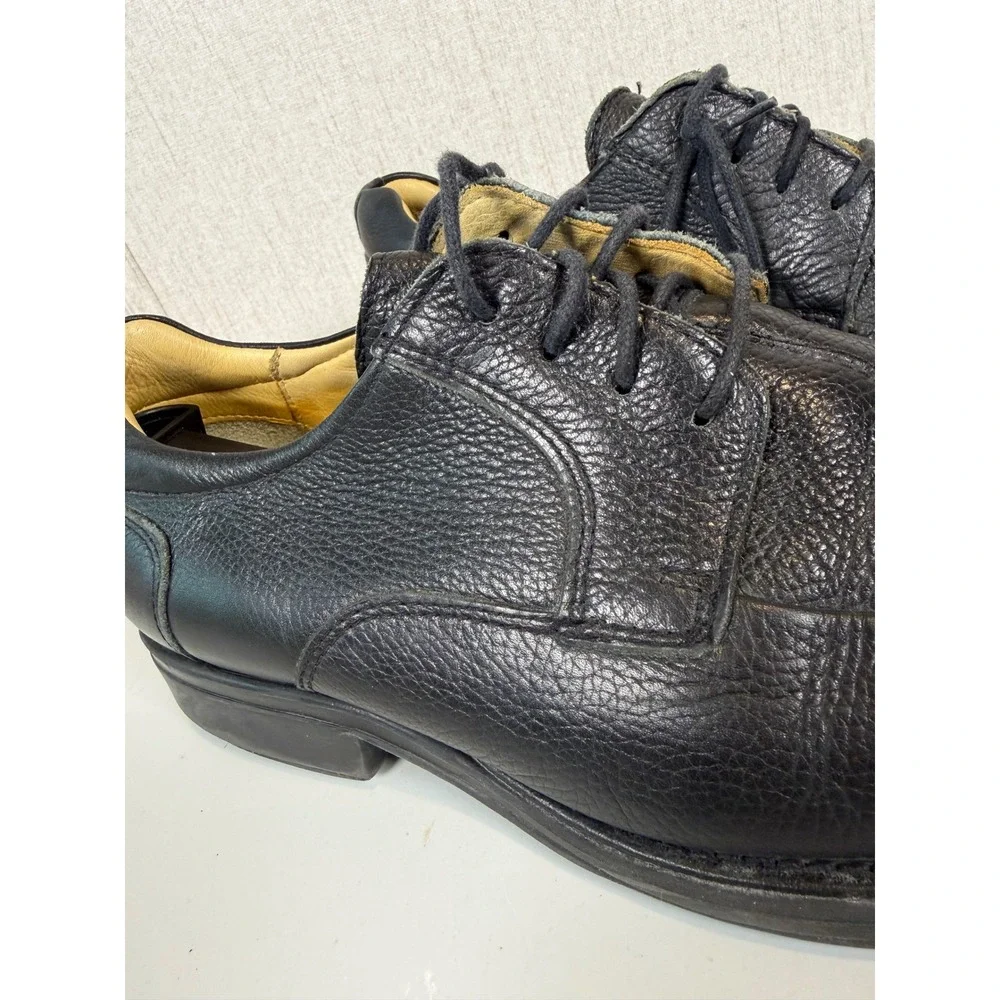 Belvedere Baybridge Men's Black Oxfords Dress Shoes Split Toe Leather Size 9.5M‎